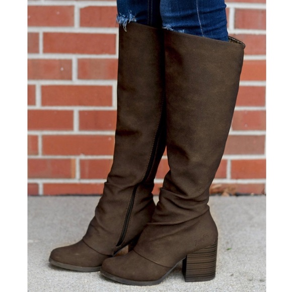 Buckle Shoes Chocolate Brown Distressed Tall Knee High Boots Poshmark — free download